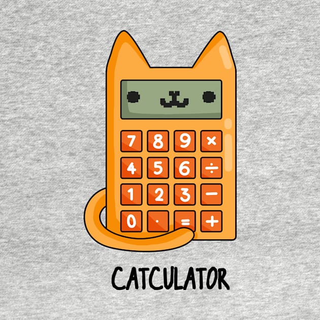 Cat-culator Funny Cat Calculator Puns by punnybone